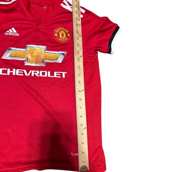 Adidas Manchester United Lukaku #9 Home Jersey Youth Size 24 (US Medium 7–8) Red - Picture 8 of 9